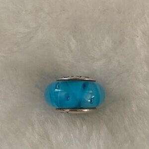 Pandora 925 Blue Murano Glass Bead Charm